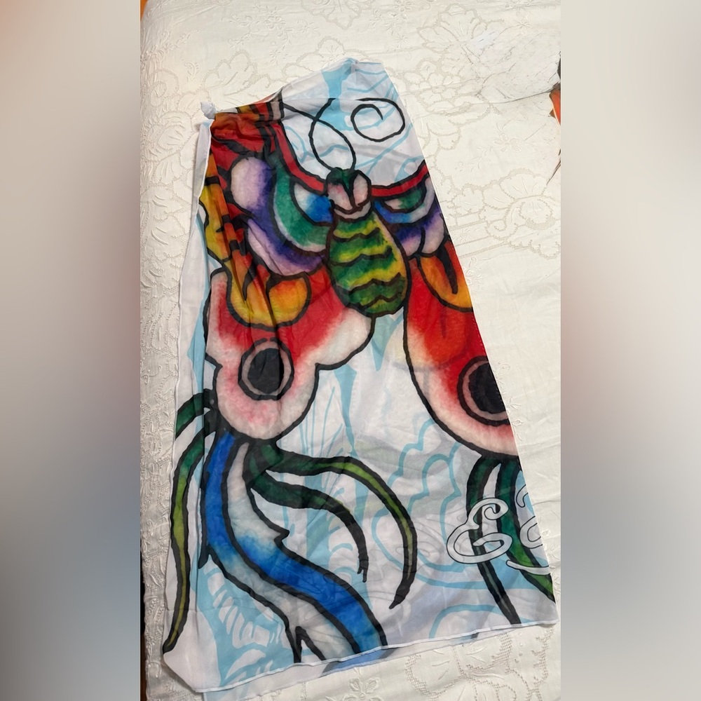 Ed Hardy Multicolor Swim Coverup